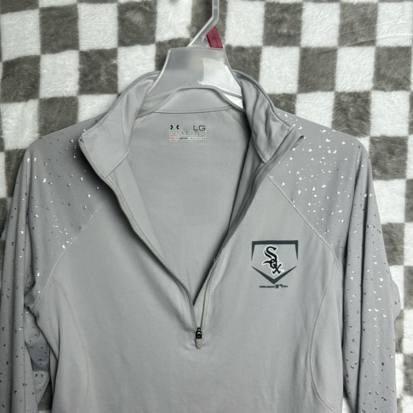 Under Armour Large / L Semi-Fitted Heat Gear White Sox Long Sleeve Thermal - Picture 10 of 11